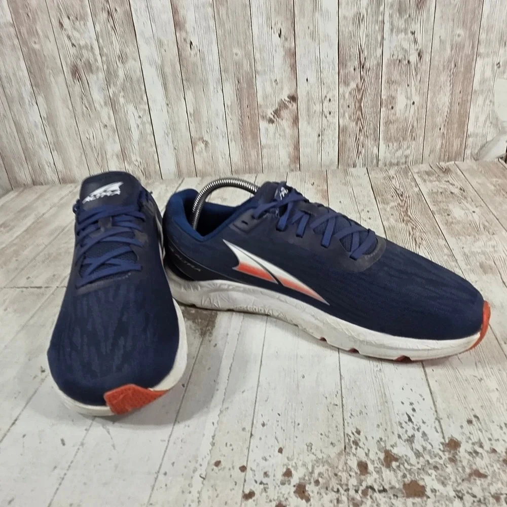 Altra Rivera Navy Blue Red Running Shoes Mens 9.5 AL0A4VQL445
